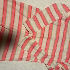 Target Kids Striped Pajama Top - Pink, Coral, Cream & Teal
